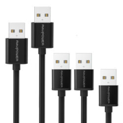 （5本セット） usbケーブル RAVPower Micro usb 充電ケーブル