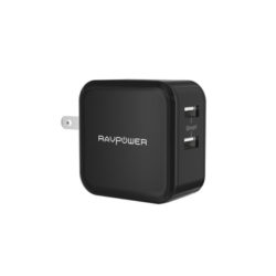 USB充電器 RAVPower 24W 2ポート acアダプタ 急速充電器