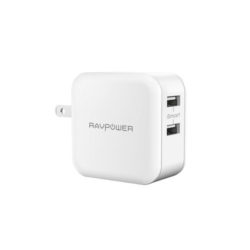 USB充電器 RAVPower 24W 2ポート acアダプタ 急速充電器