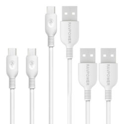 （3本セット） usbケーブル RAVPower Micro usb 充電ケーブル